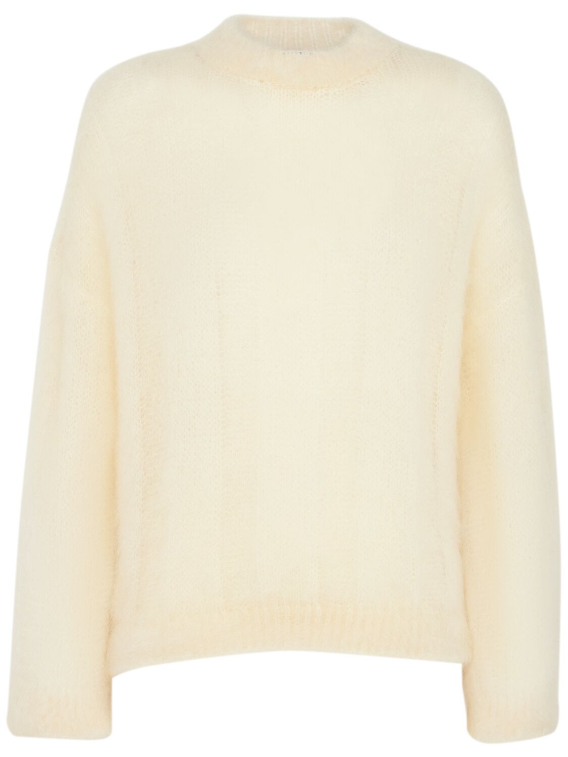 Pull En Maille De Mohair Mélangé À Col Ras-du-cou - BRUNELLO CUCINELLI - Modalova