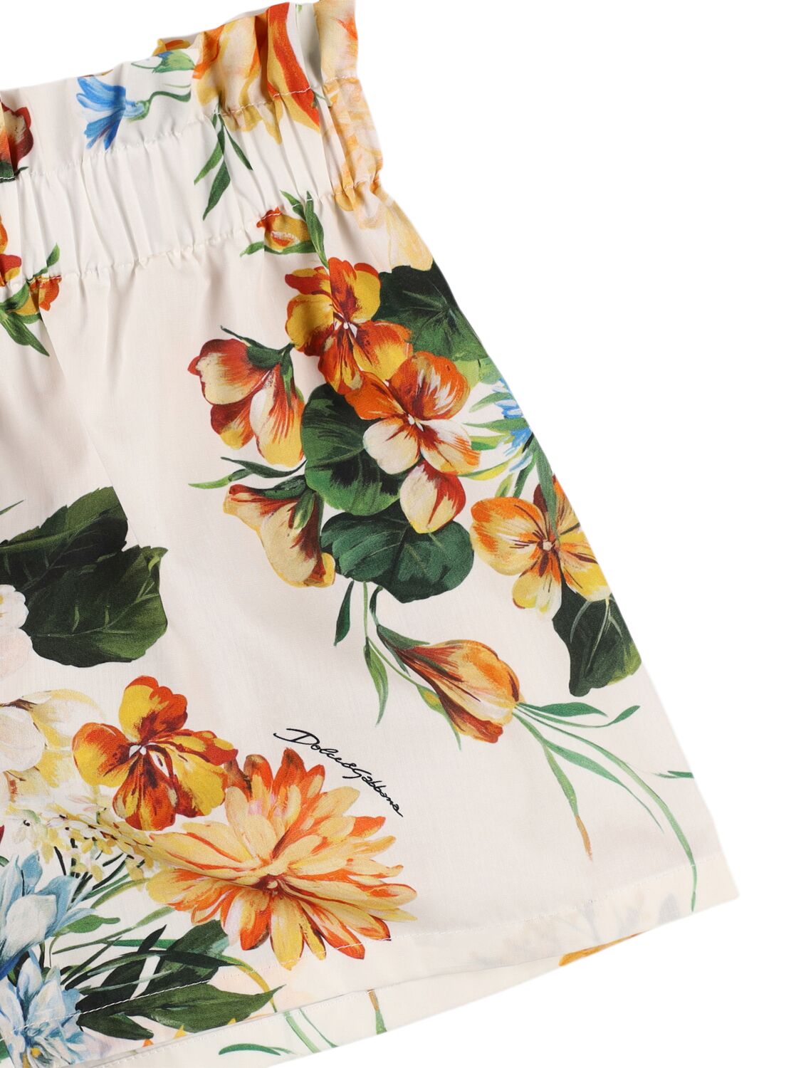 Dolce & Gabbana Printed Cotton Poplin Top & Shorts