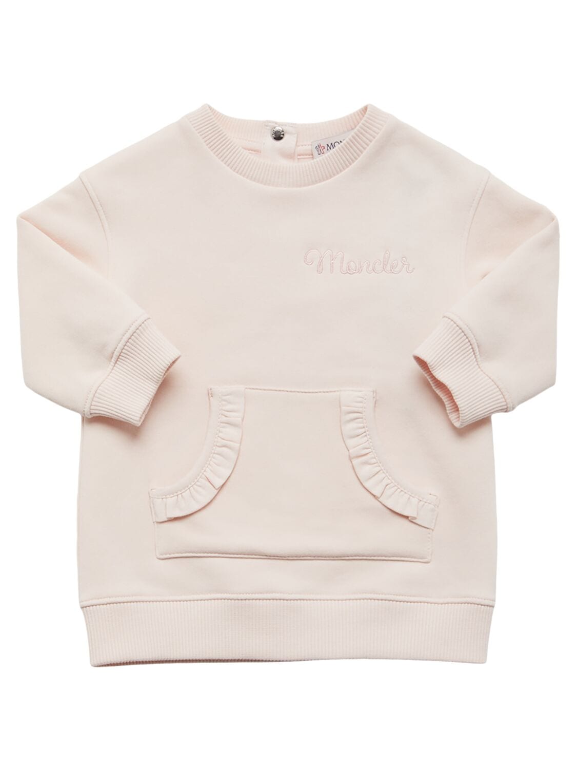 Embroidered Cotton Blend Sweat Dress