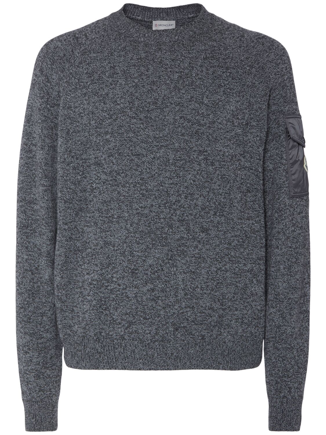Pull En Laine Moulinée Et Cachemire - MONCLER - Modalova