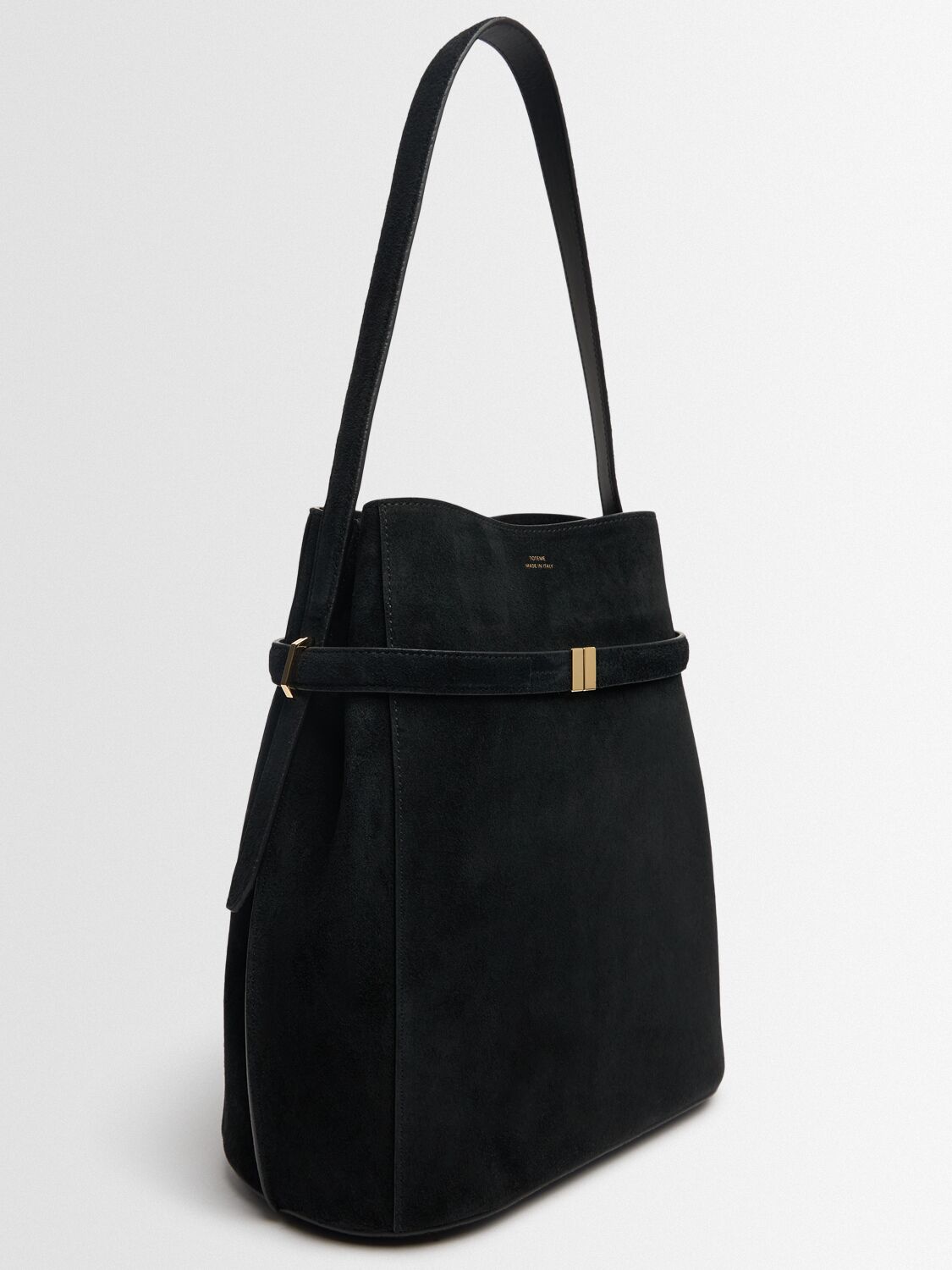 Totême Belted Suede Bucket Bag