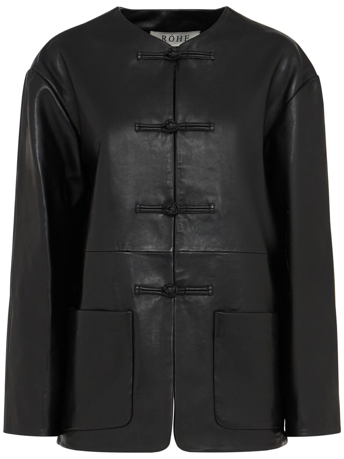 Mandarin Leather Jacket