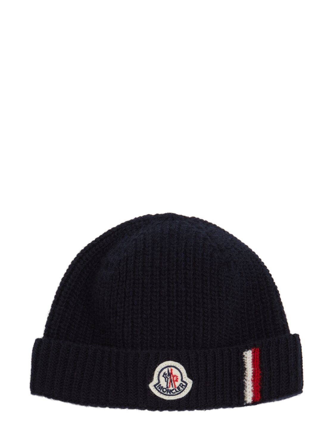 Tricolor Trimmed Virgin Wool Beanie