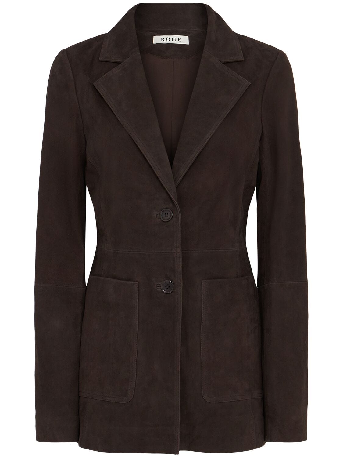 Cinched Suede Blazer