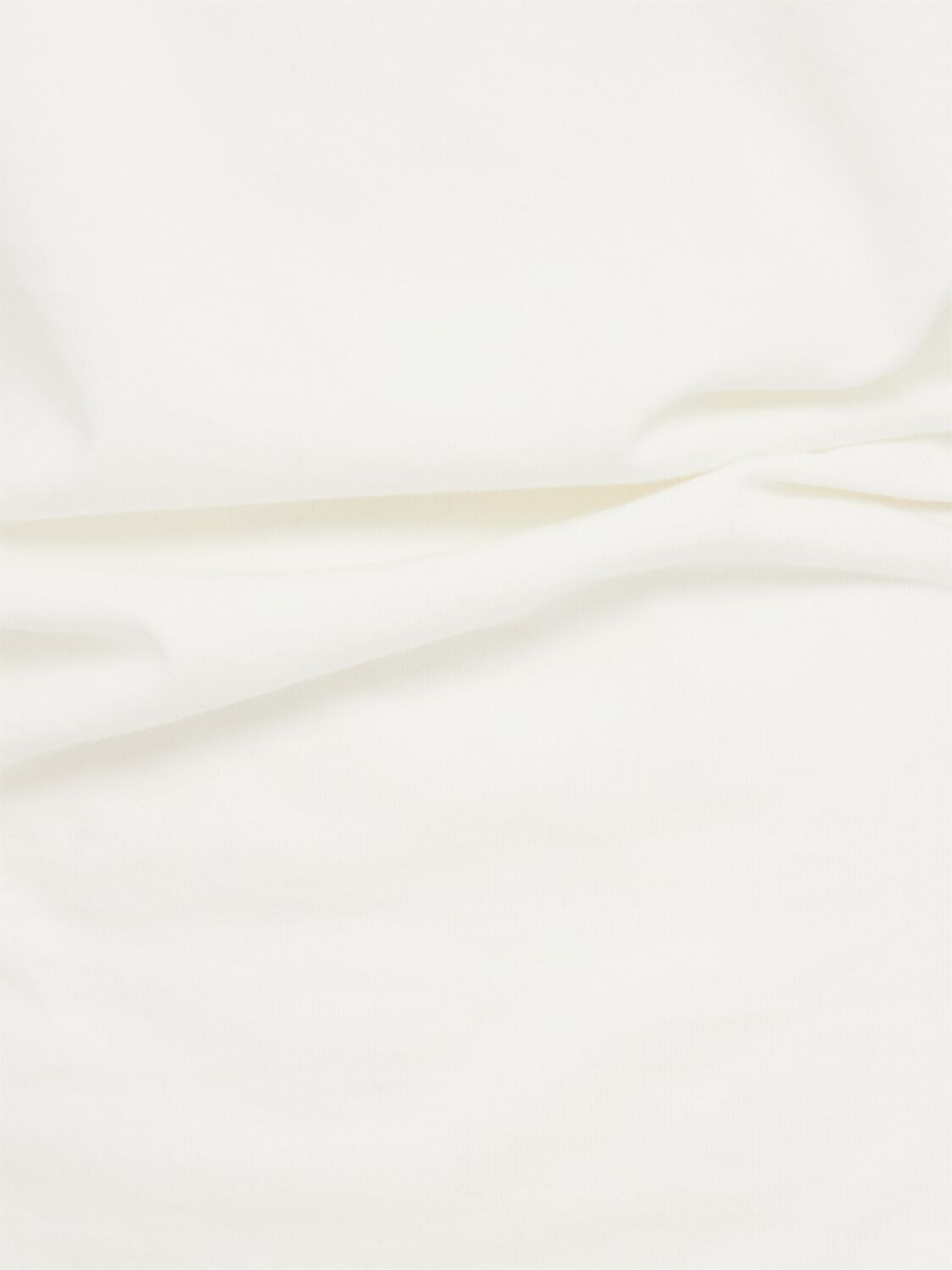 Rohe Asymmetrical White Organic Cotton Woven T-shirt In White