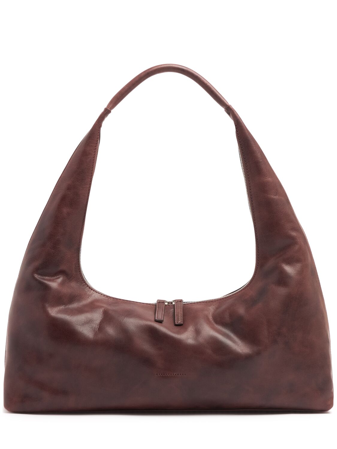 MARGESHERWOOD Large Hobo Washed Leather Shoulder Bag