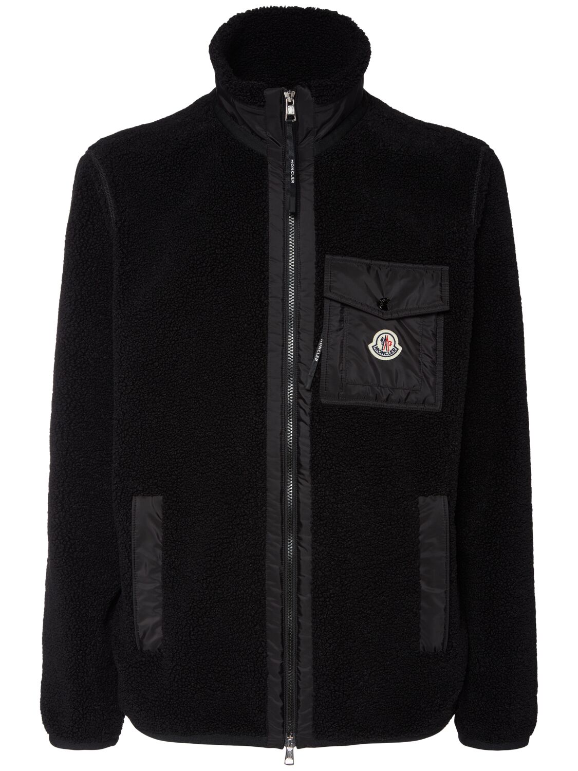 Veste Teddy Tech Zippée Avec Poche - MONCLER - Modalova