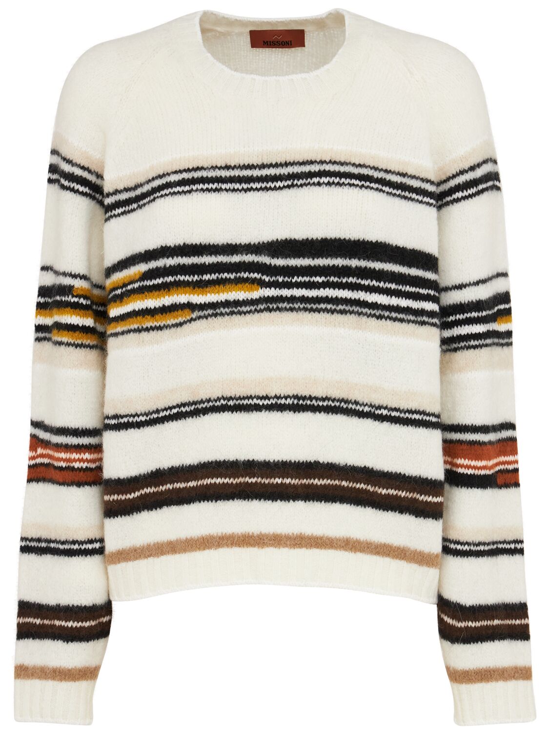 Pull-over Col Rond En Intarsia À Rayures - MISSONI - Modalova