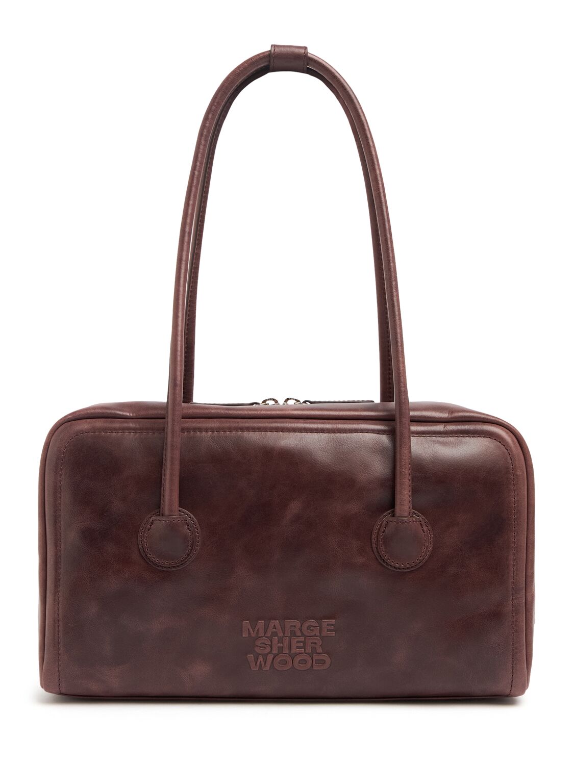 MARGESHERWOOD Soft Boston Leather Shoulder Bag