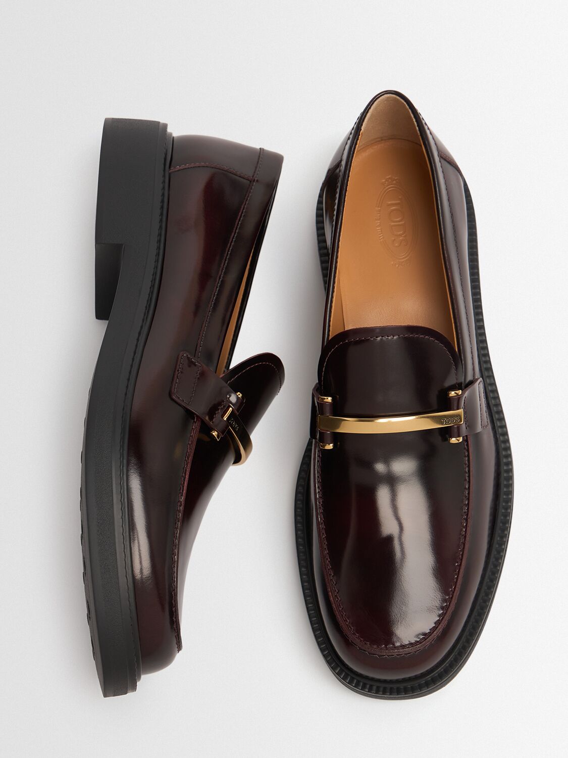 Tod's 20mm Brushed Leather Loafers