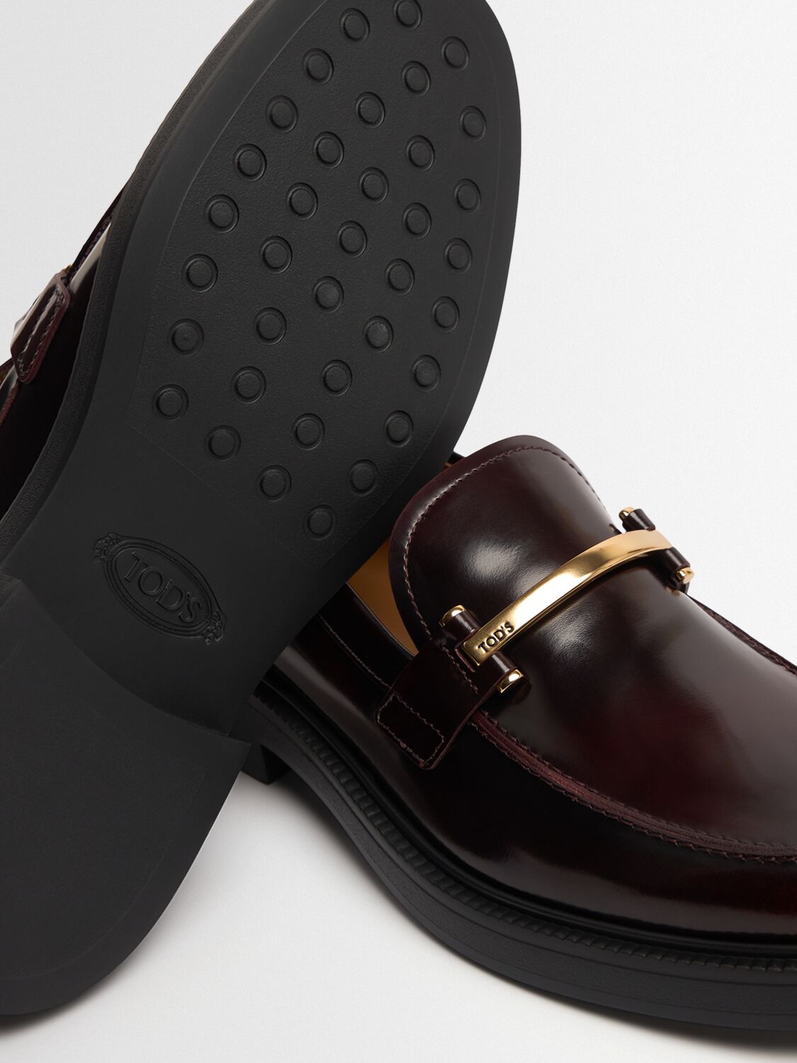 Tod's 20mm Brushed Leather Loafers