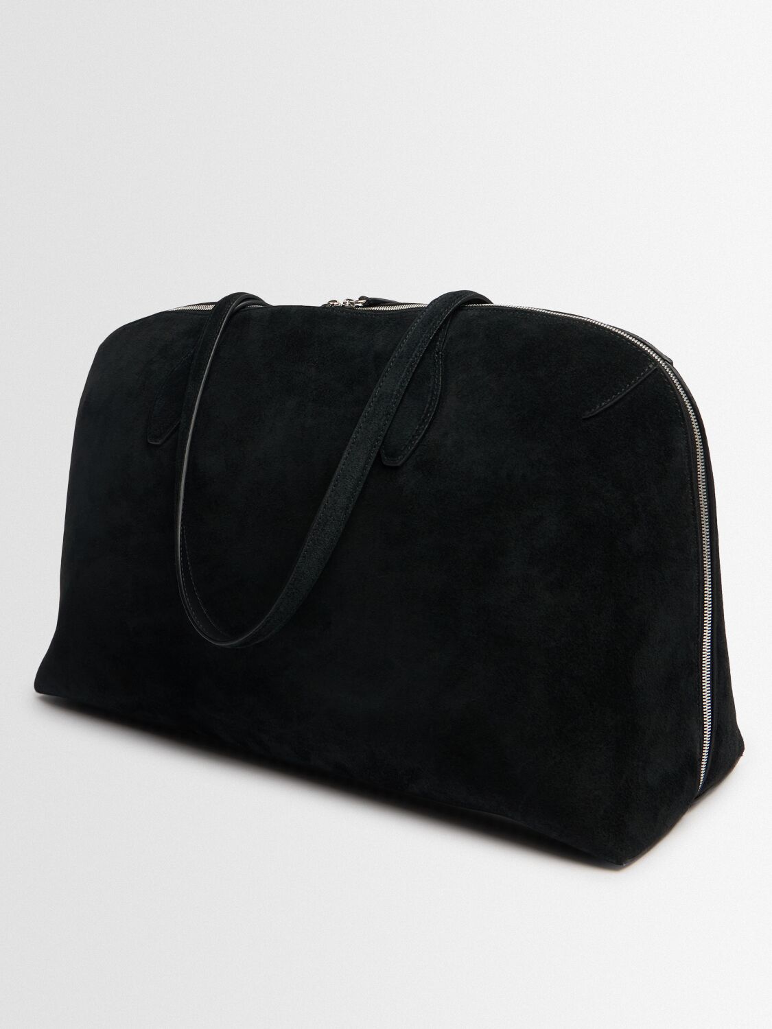 Totême Day Suede Tote Bag In Black