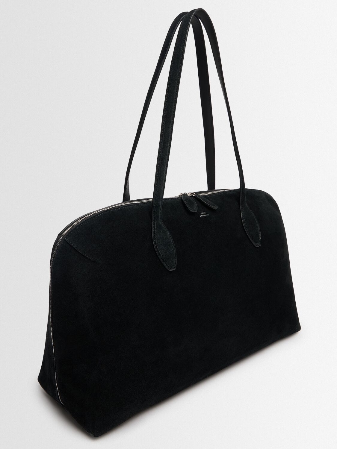 Totême Day Suede Tote Bag In Black
