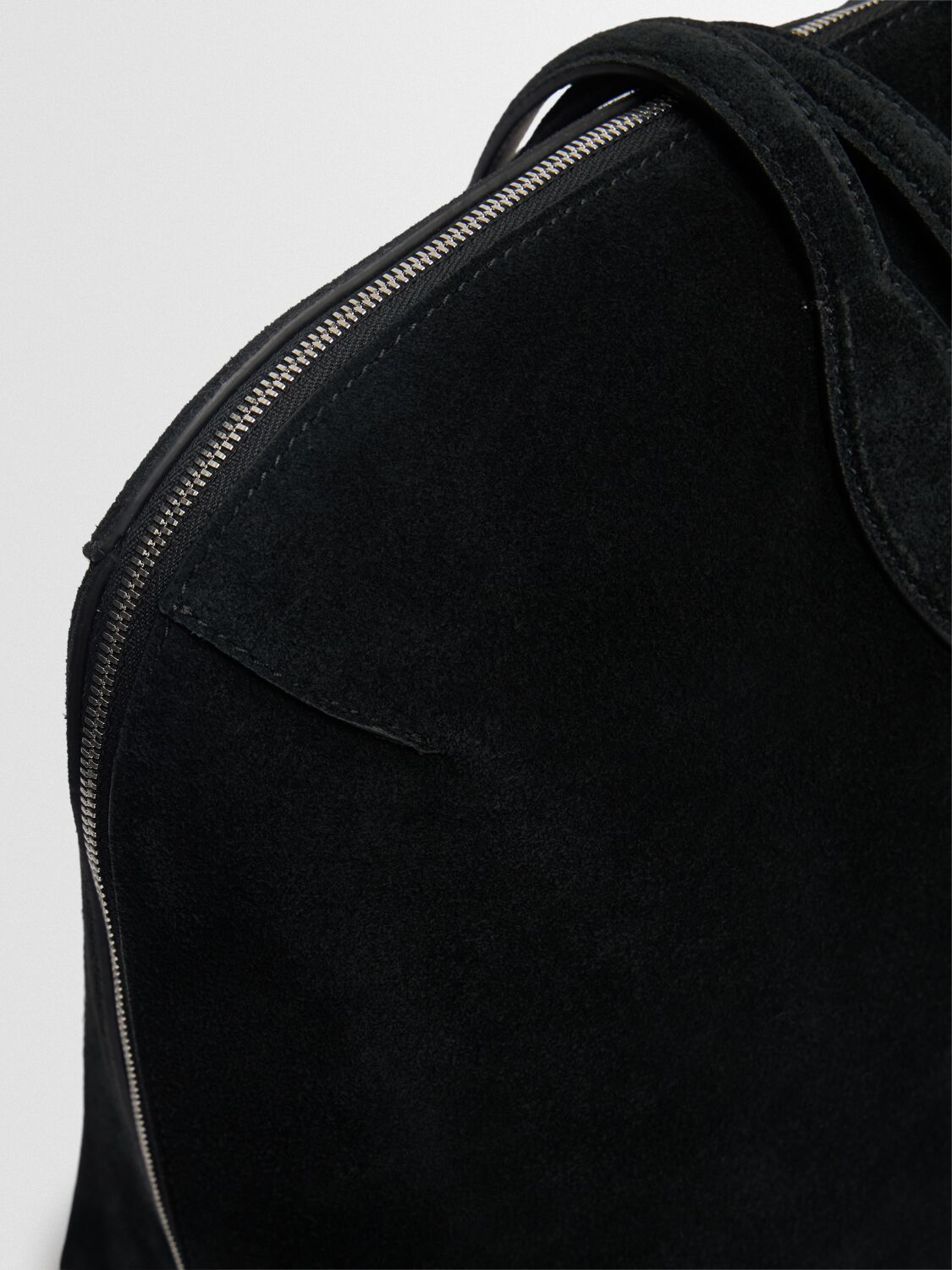 Totême Day Suede Tote Bag In Black