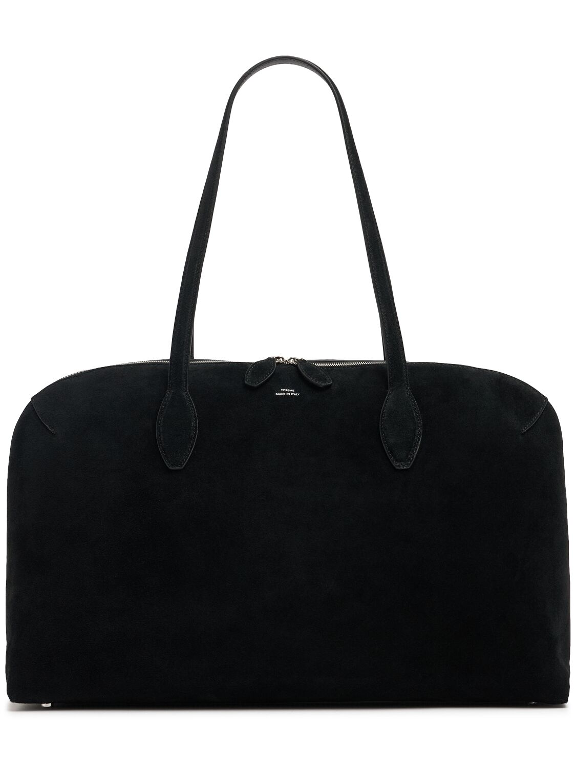 Totême Day Suede Tote Bag In Black