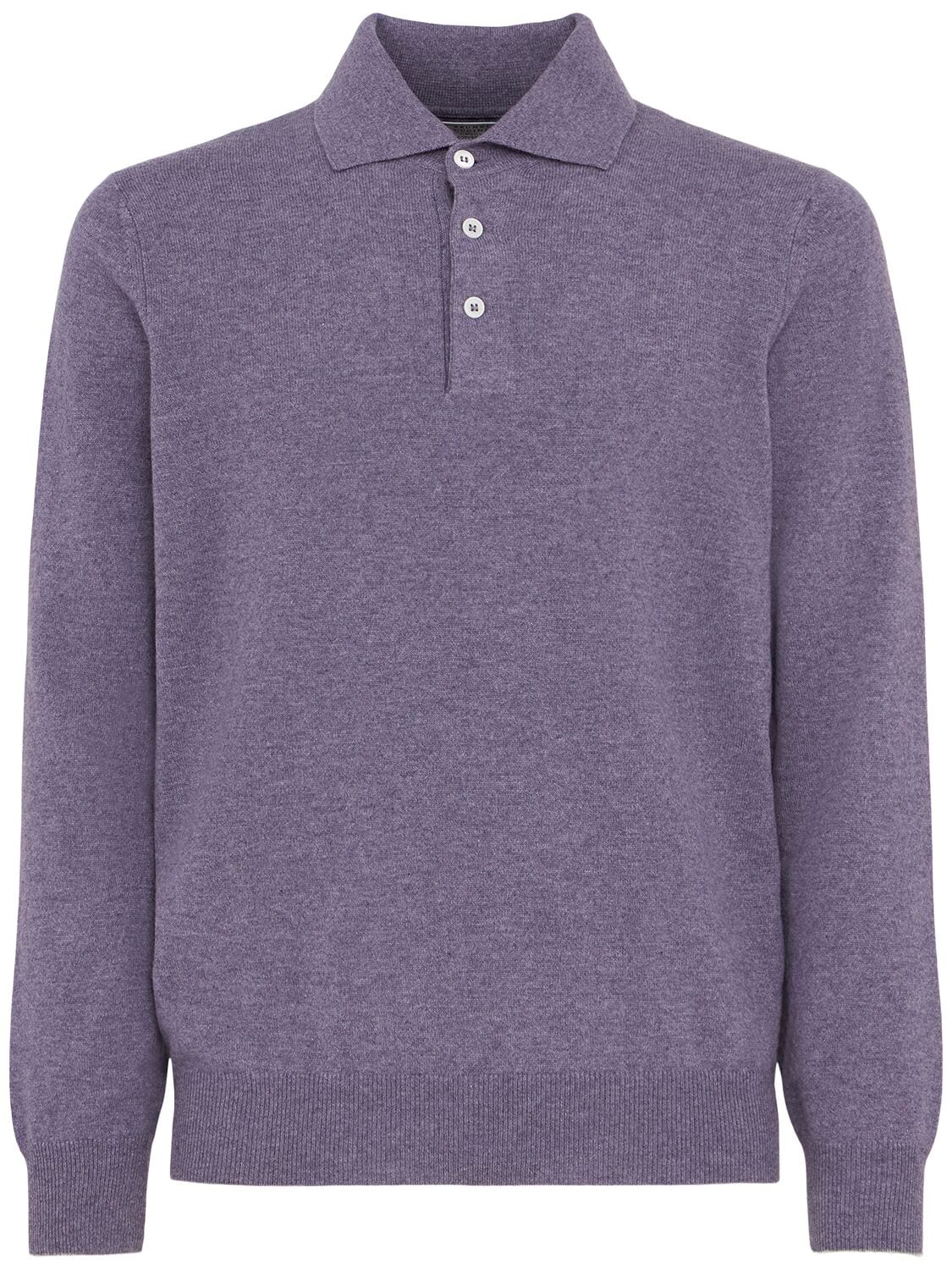 Cashmere Knit L/s Polo