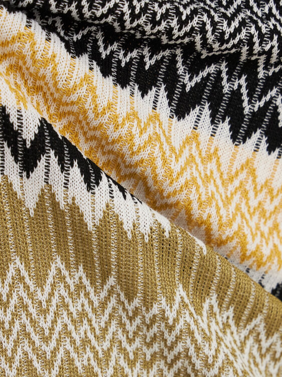 Missoni Jacquard Long Sleeve Polo Top