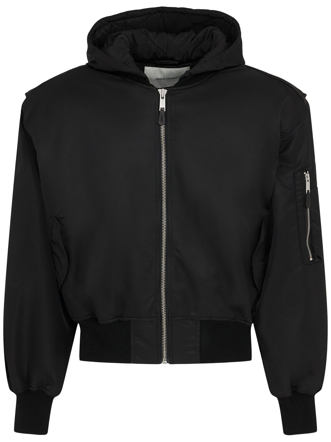 Hooded Broad Bomber Jacket