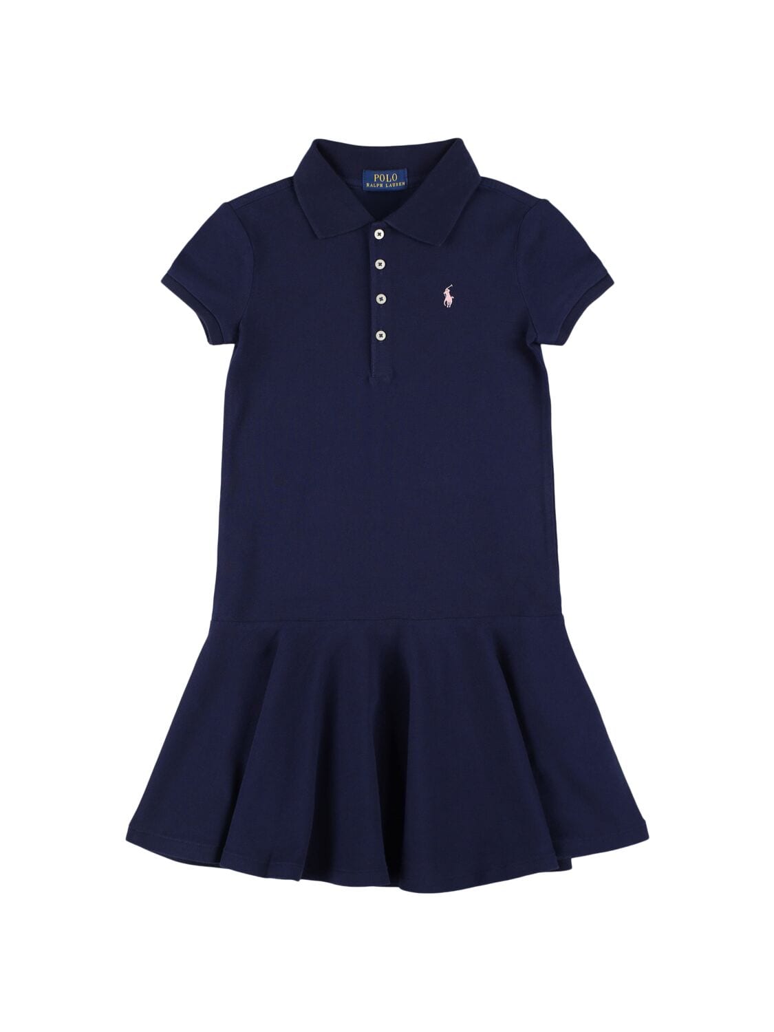 Cotton Blend Piquet Polo Dress