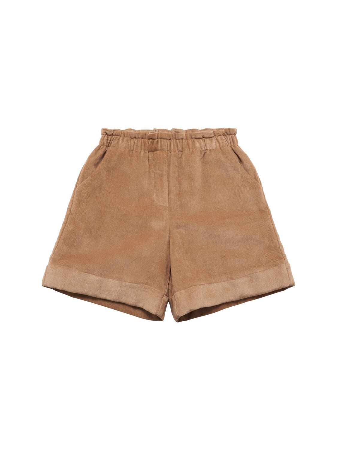 Fluid Viscose Blend Corduroy Shorts