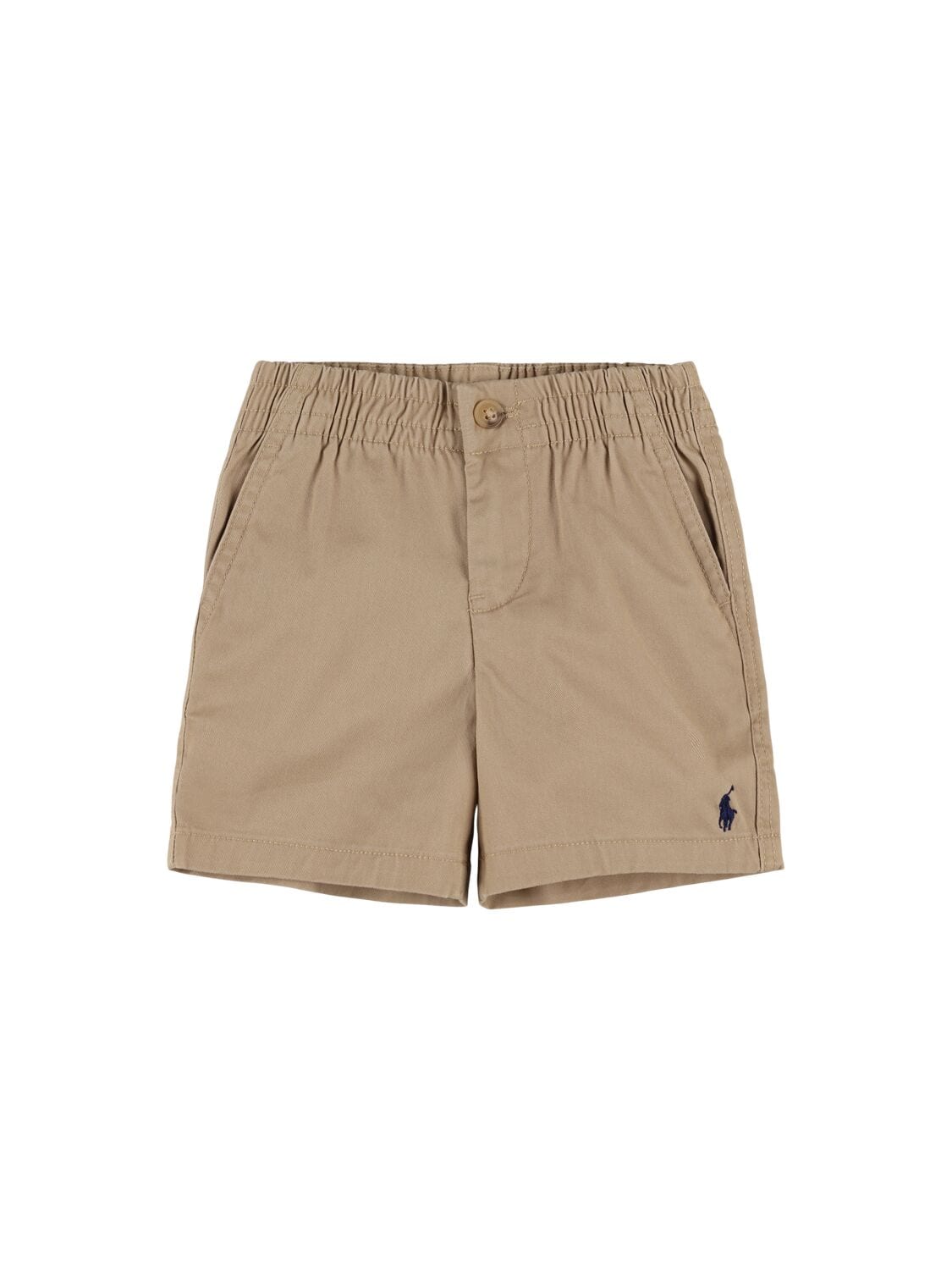 Logo Embroidered Cotton Blend Shorts