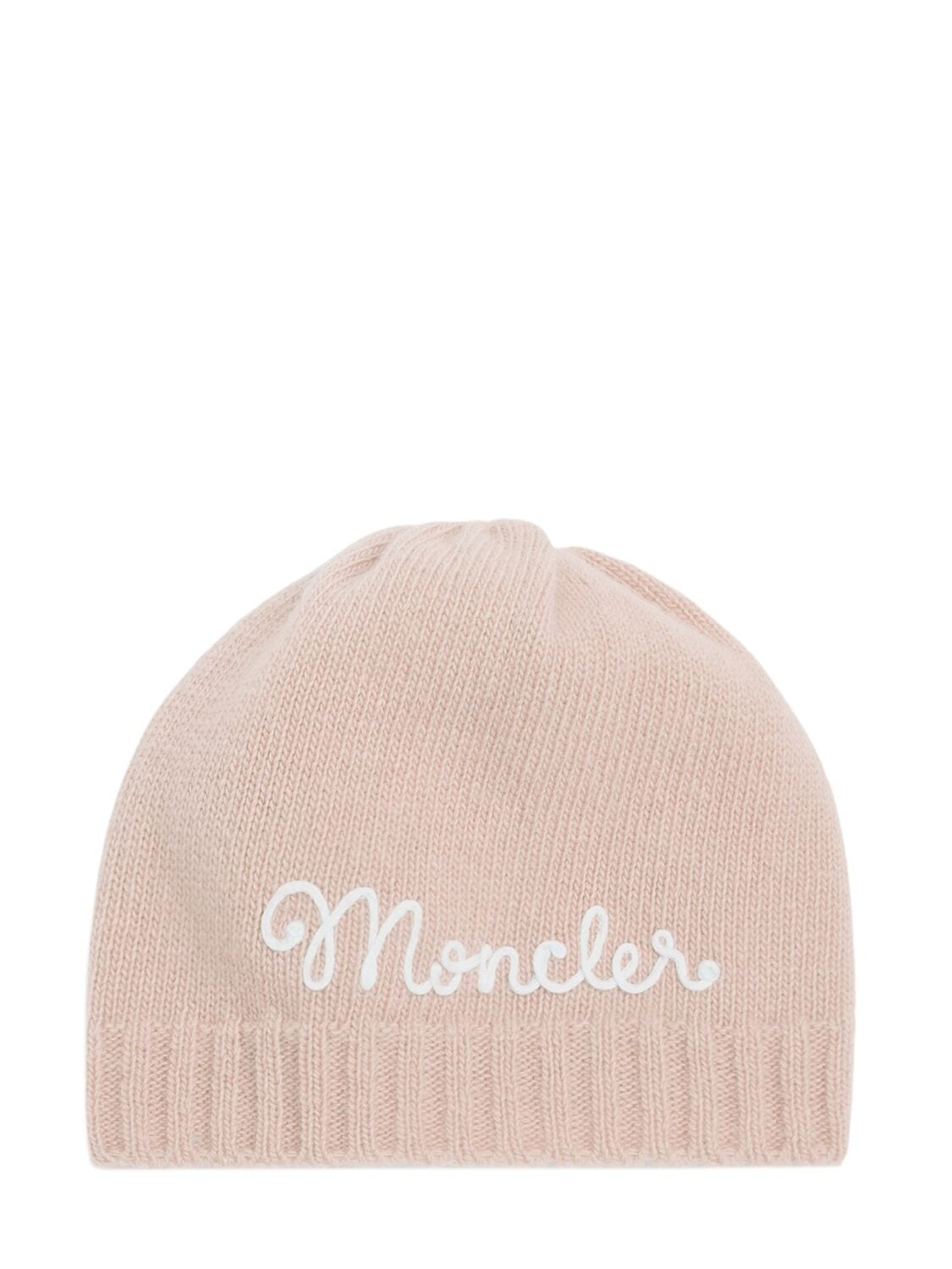 Embroidered Logo Wool & Cashmere Beanie