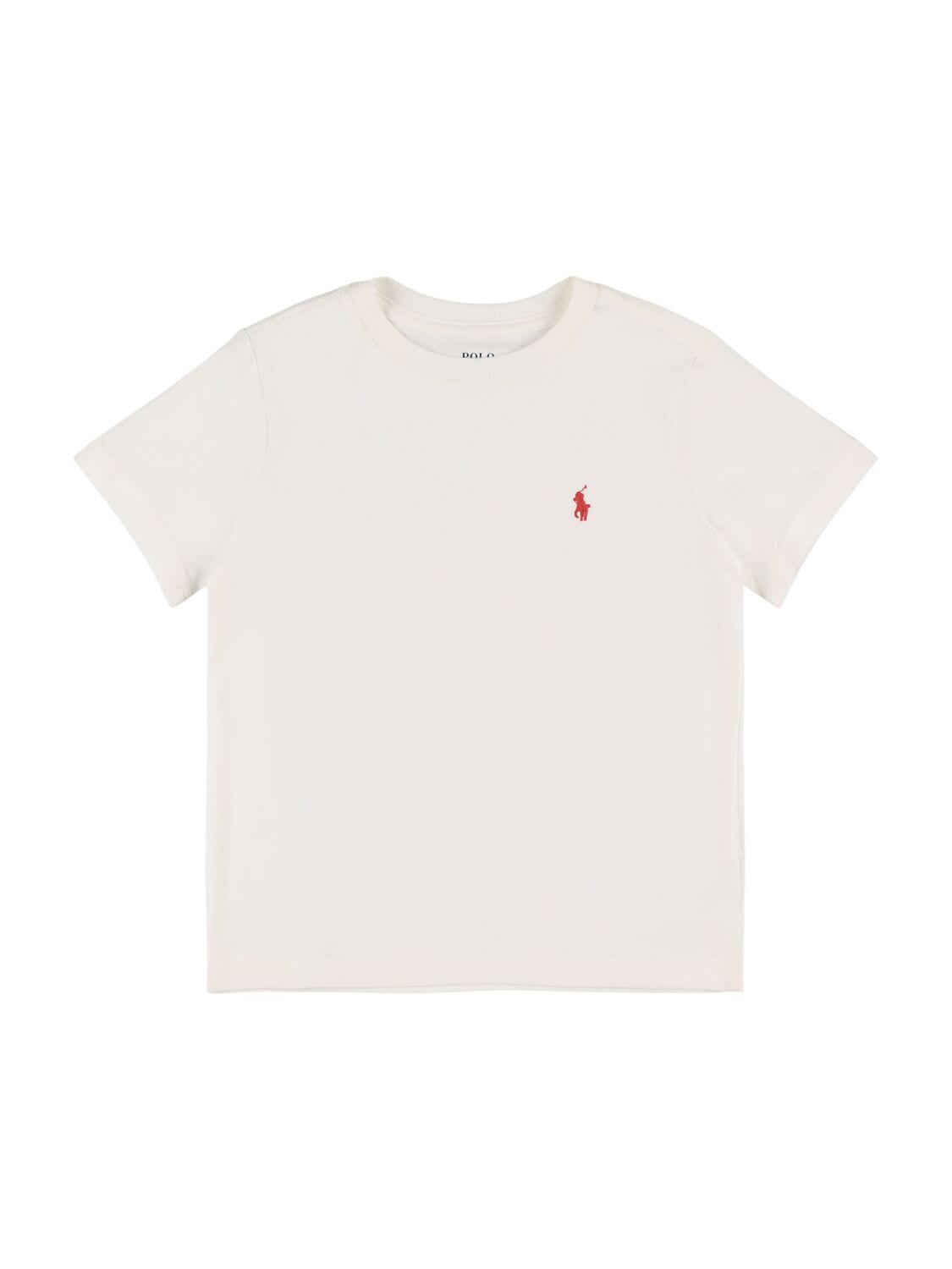 Logo Embroidered Cotton Jersey T-shirt