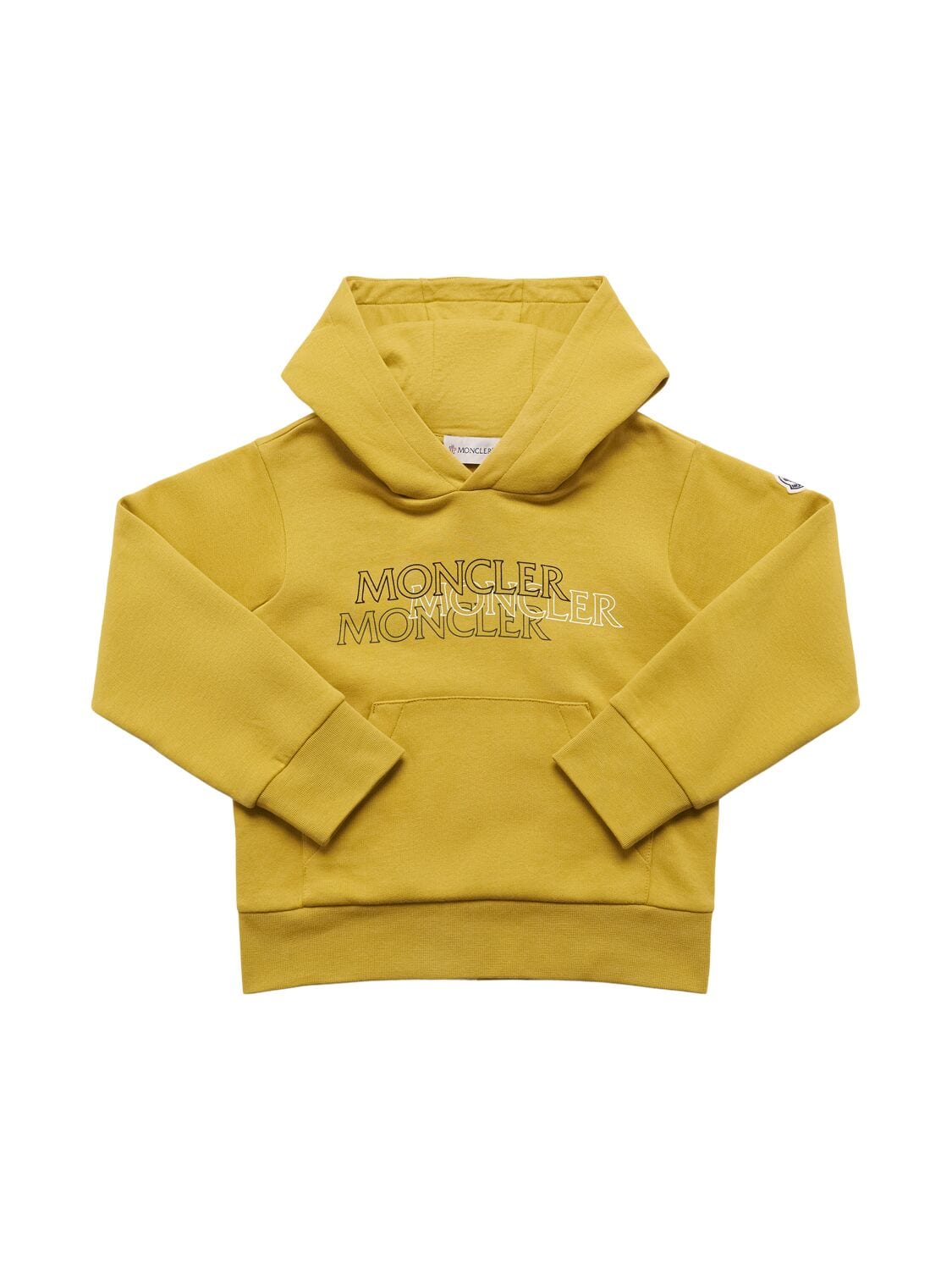 Triple Logo Cotton Hoodie