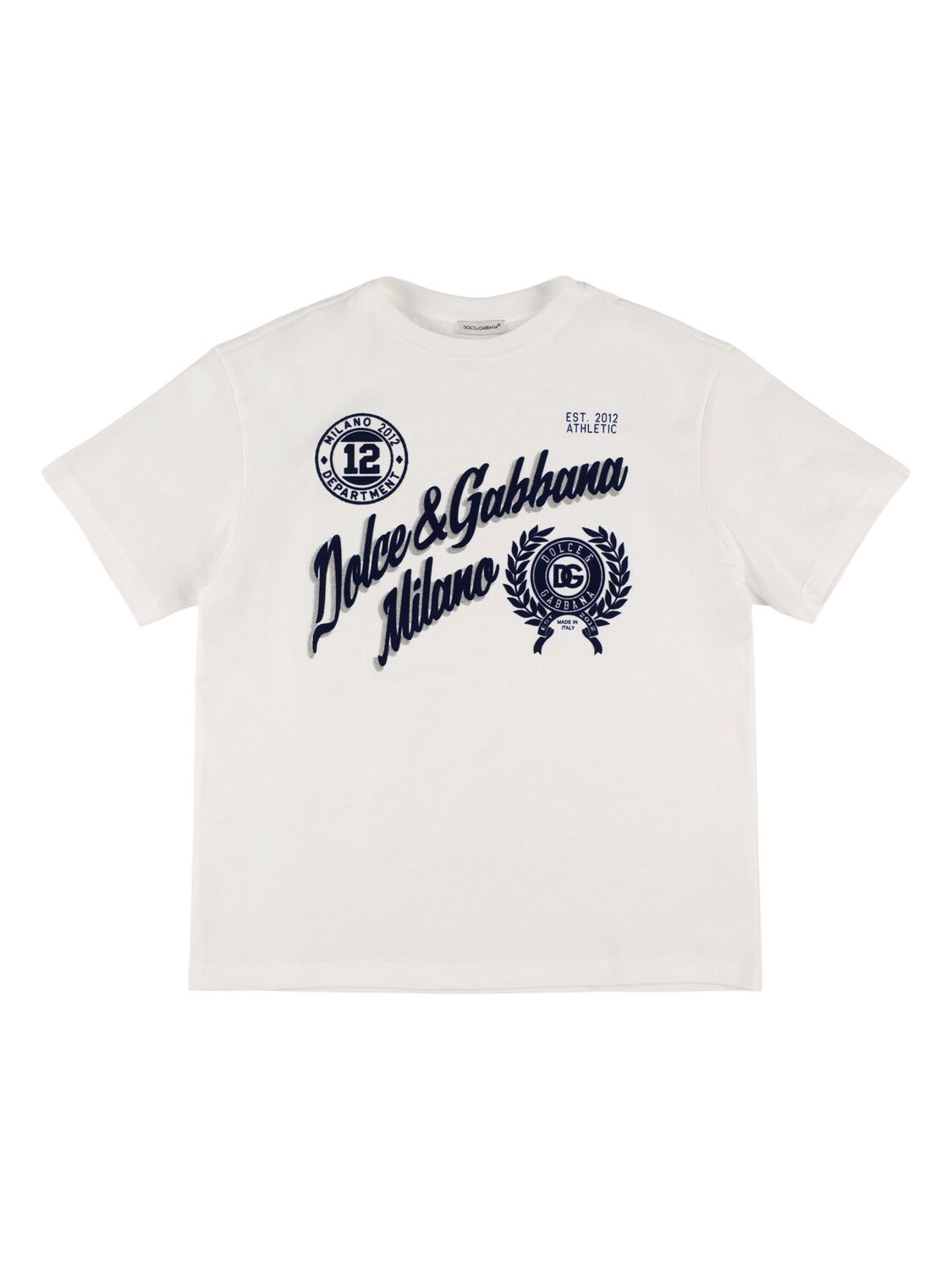 DOLCE & GABBANA Printed Cotton Jersey T-shirt