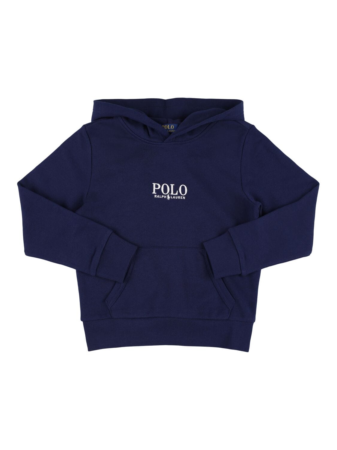 Logo Embroidery Cotton Blend Hoodie