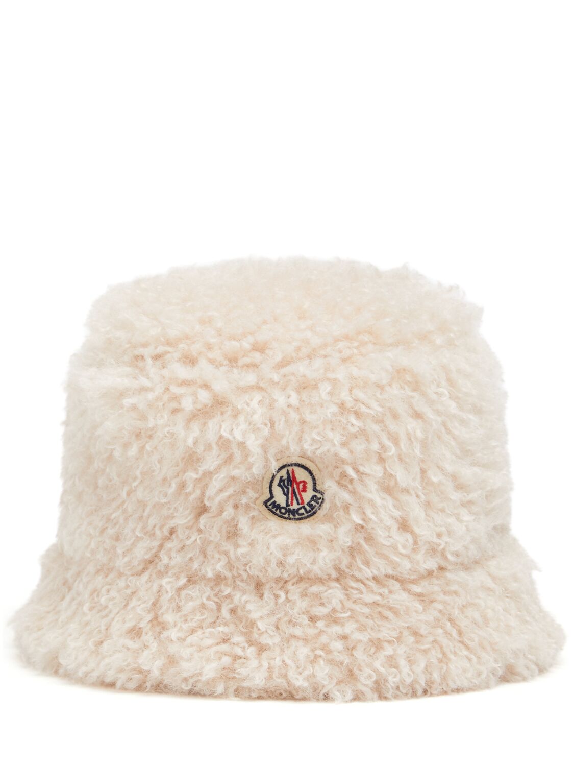 Moncler Tech Teddy Bucket Hat In Beige