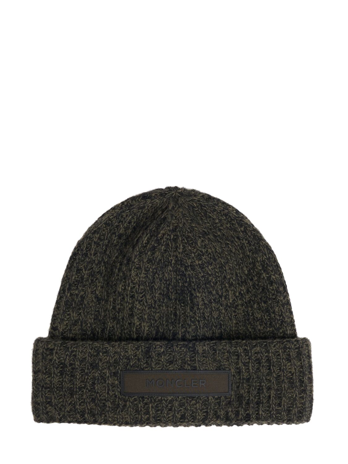 Bonnet Mouliné En Laine Et Cachemire - MONCLER - Modalova