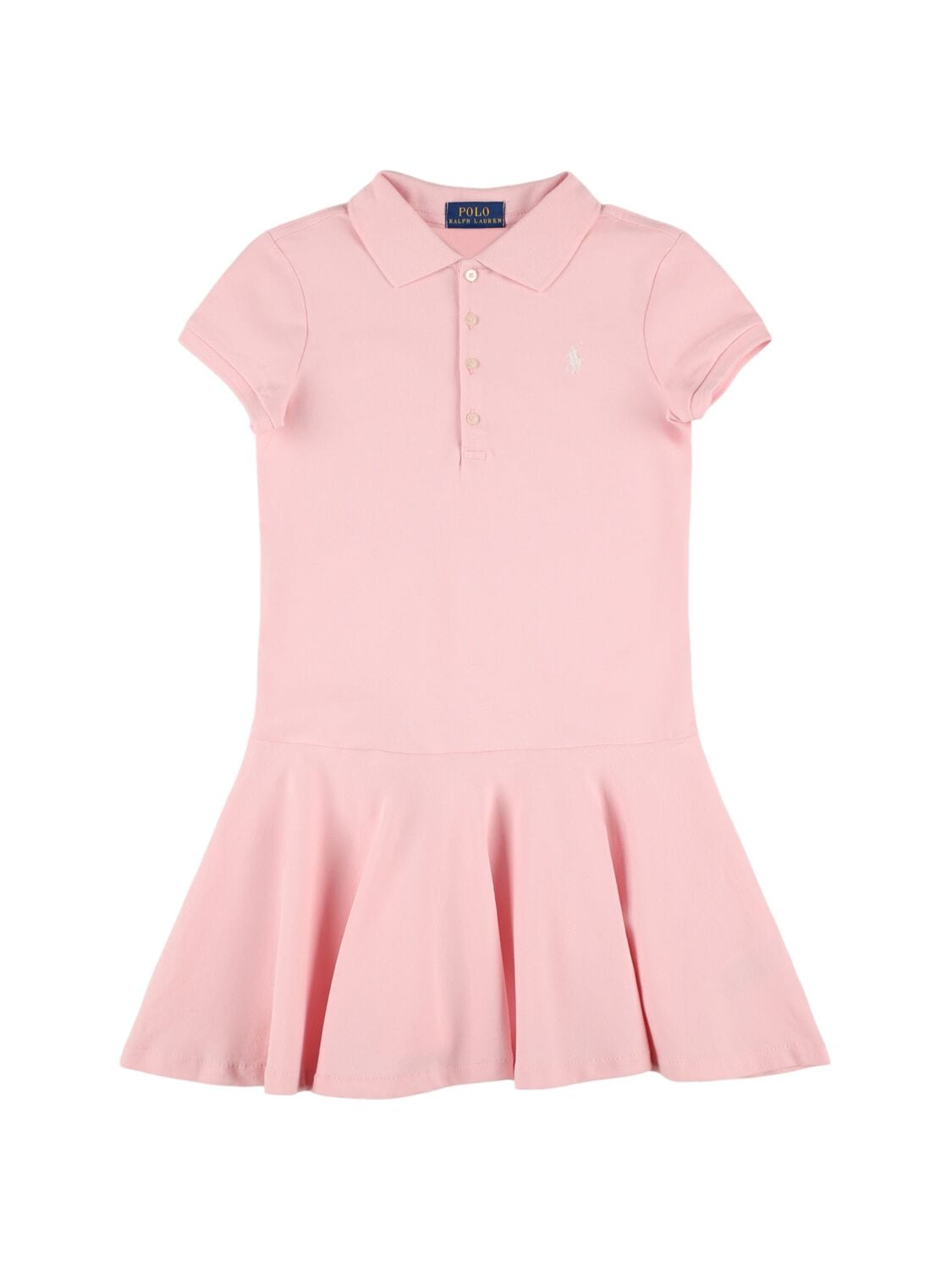 Cotton Blend Piquet Polo Dress