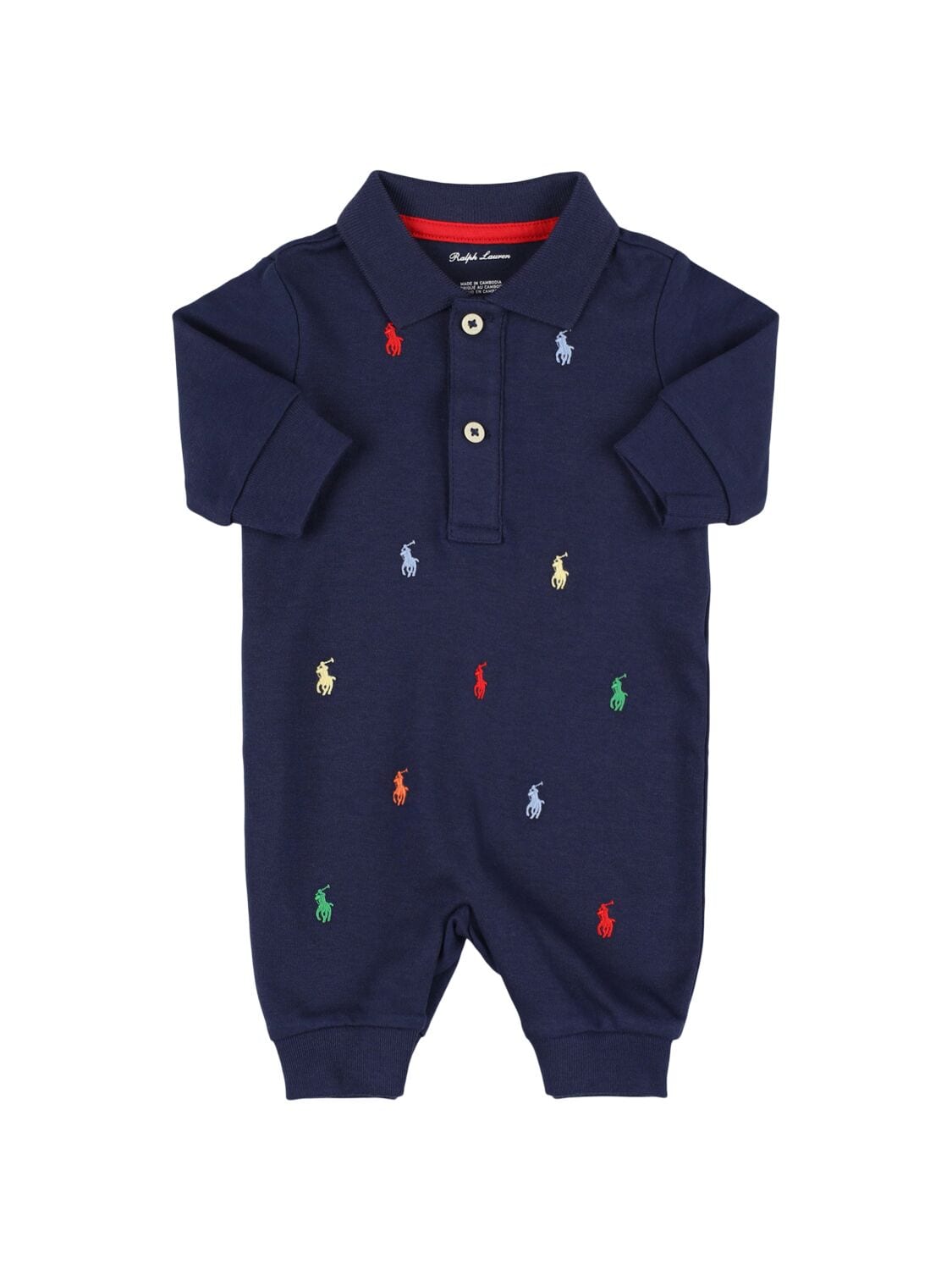 Logo Embroidery Cotton Interlock Romper