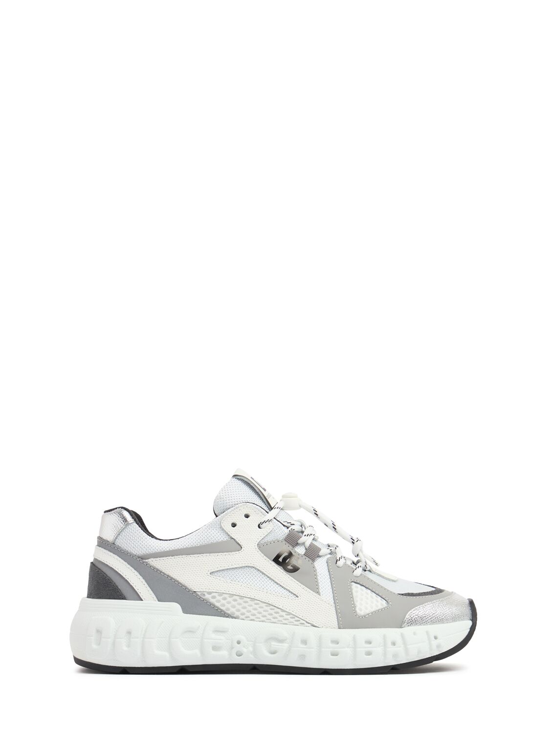 DOLCE & GABBANA Logo Print Lace-up Sneakers