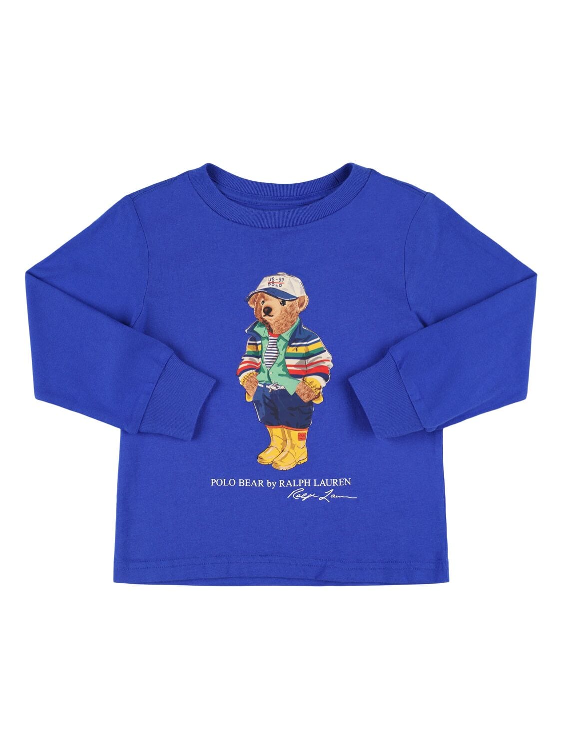 Bear Print Cotton Jersey T-shirt