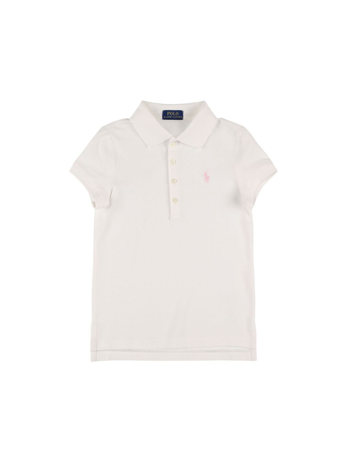 Cotton Blend Piquet Polo T-shirt