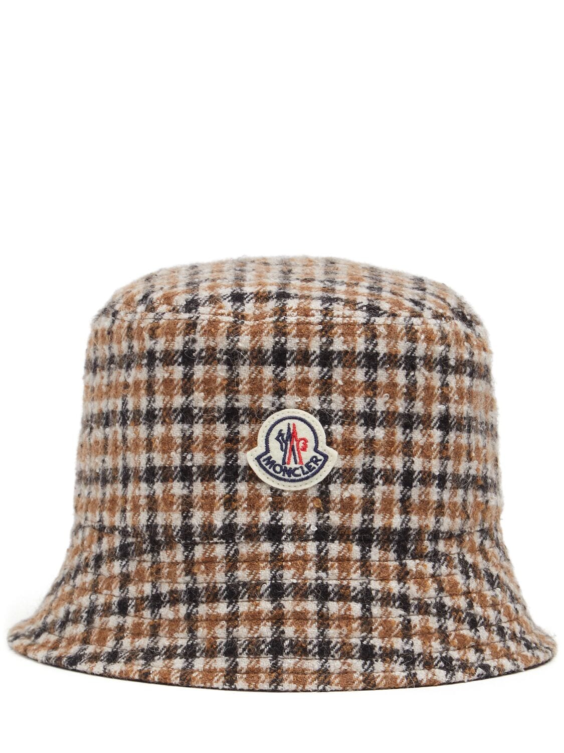 Reversible Wool Blend Check Bucket Hat