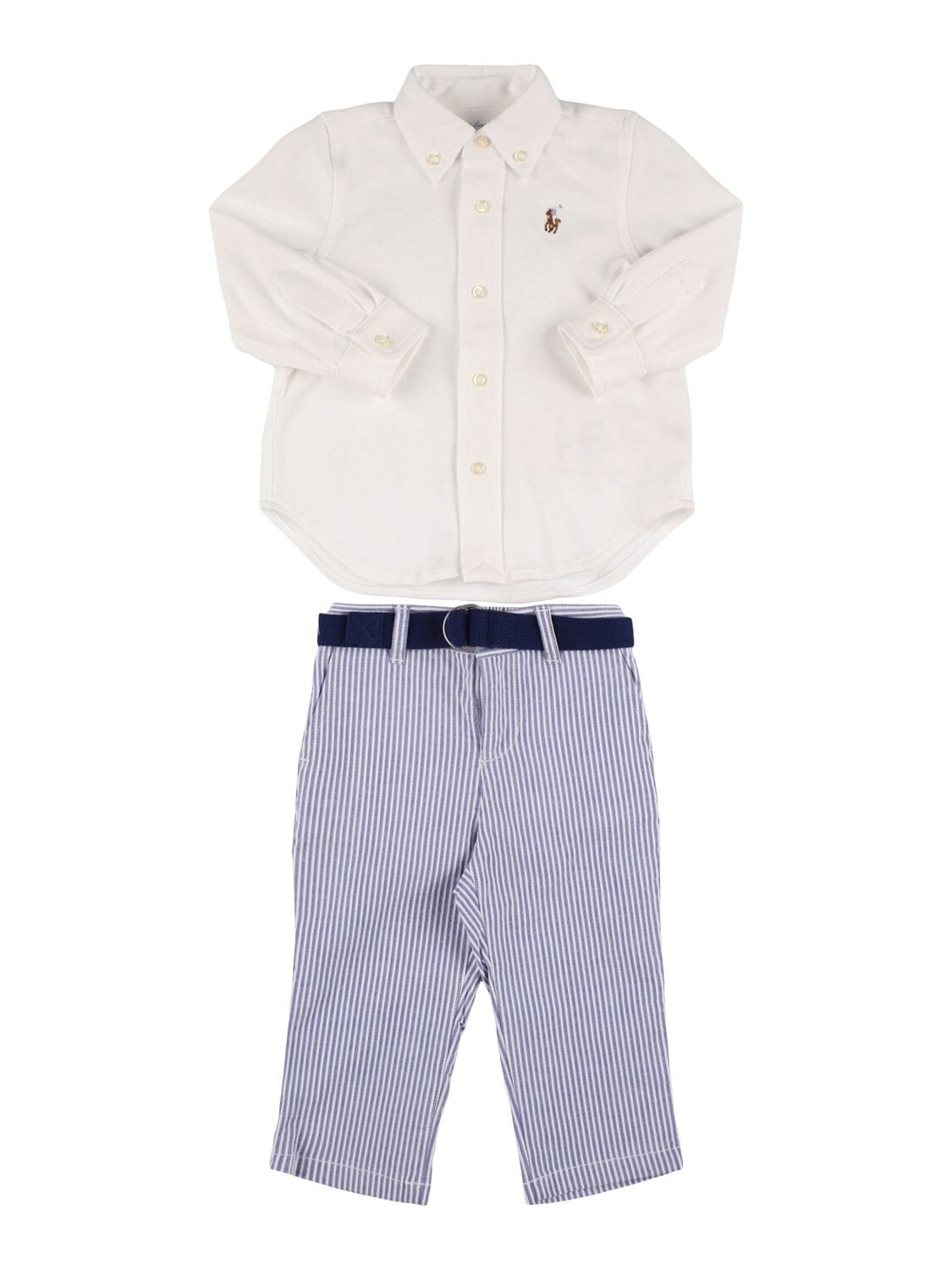Cotton Blend Poplin Shirt & Pants