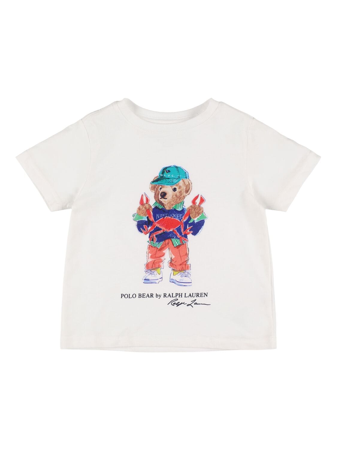 Bear Print Cotton Jersey T-shirt
