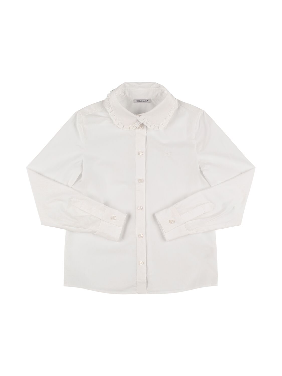 Dolce & Gabbana Cotton Poplin Shirt In White