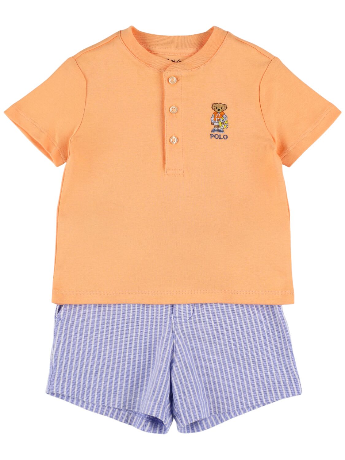 Cotton Piquet Polo Shirt & Shorts