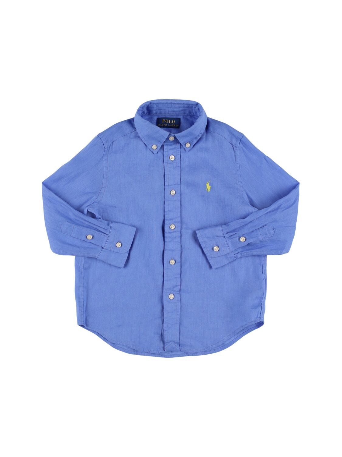 Logo Embroidery Linen Shirt