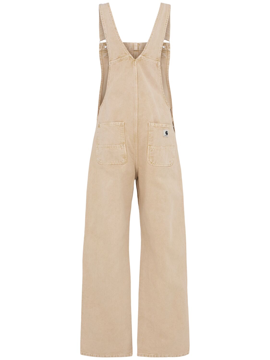 Carhartt Dearborn Cotton Canvas Overalls In Beige
