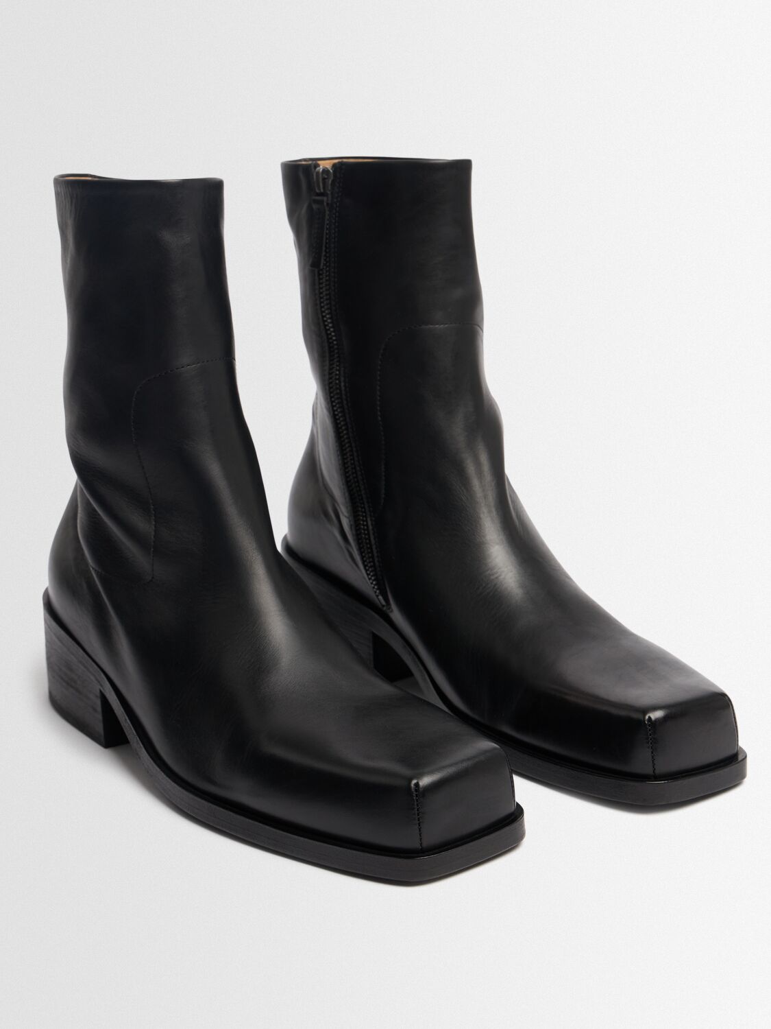 Marsèll Cassello Smooth Leather Boots In Black