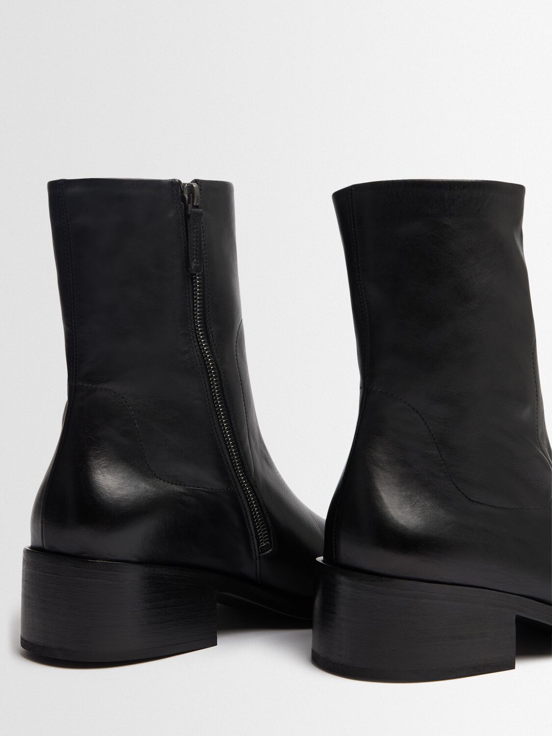 Marsèll Cassello Smooth Leather Boots In Black