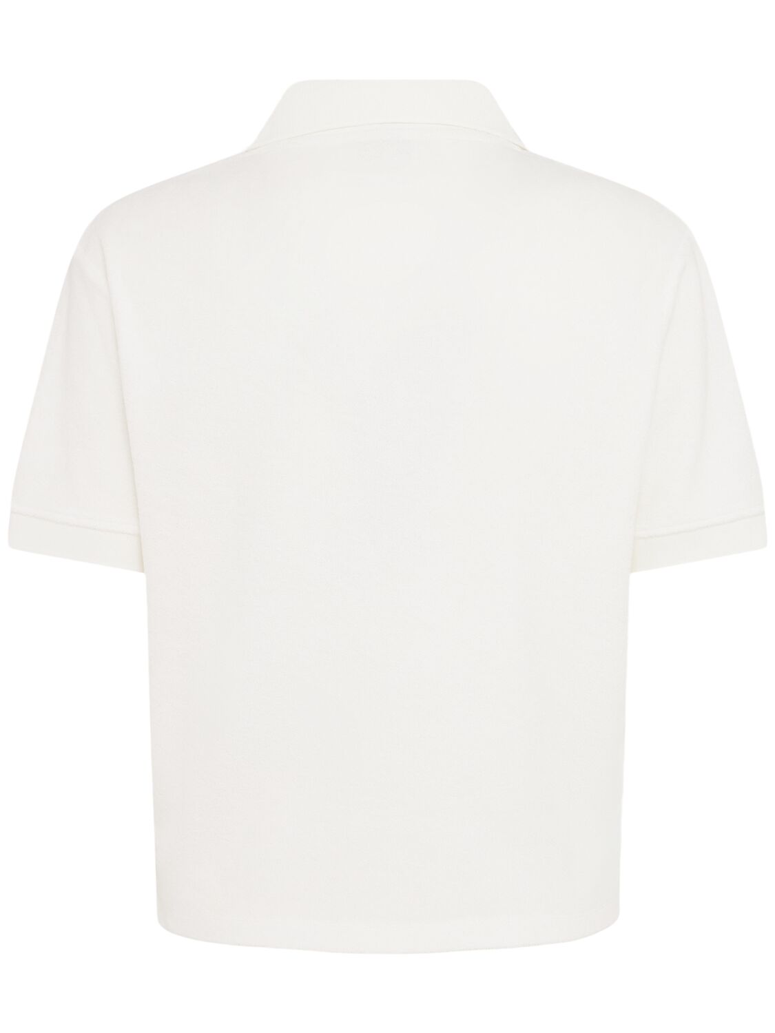 Sporty And Rich Vendome Cotton Terry Polo In White