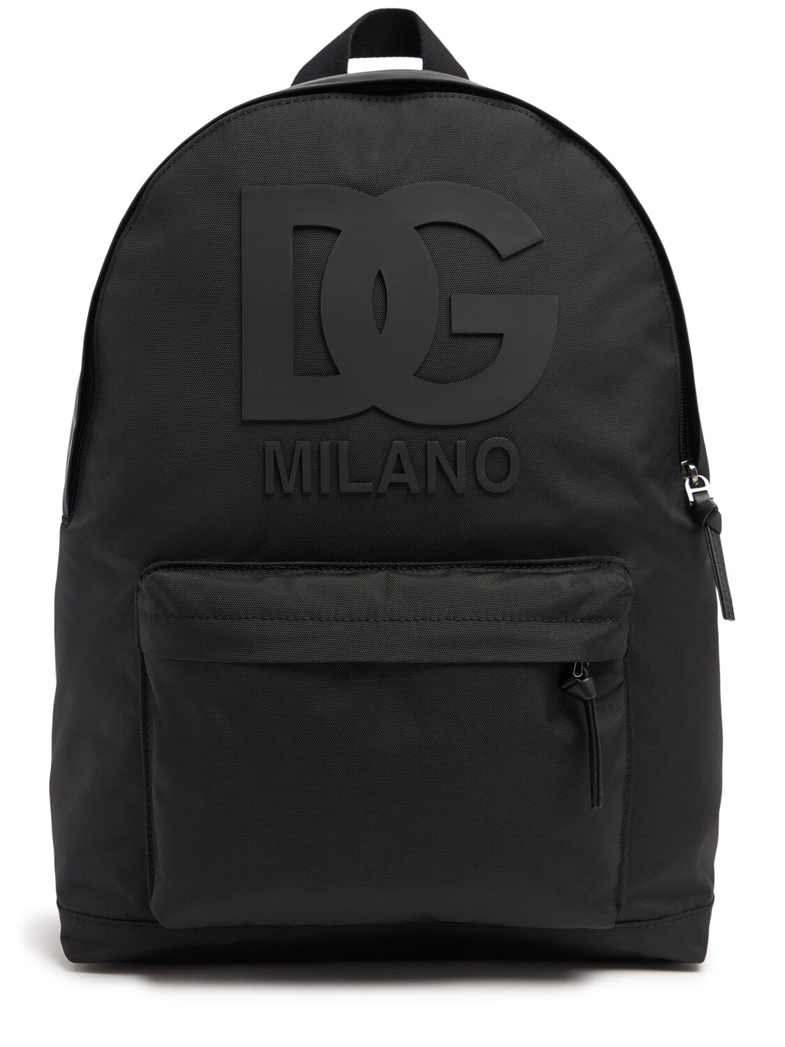 Dolce & Gabbana Nylon Backpack W/logo In Black