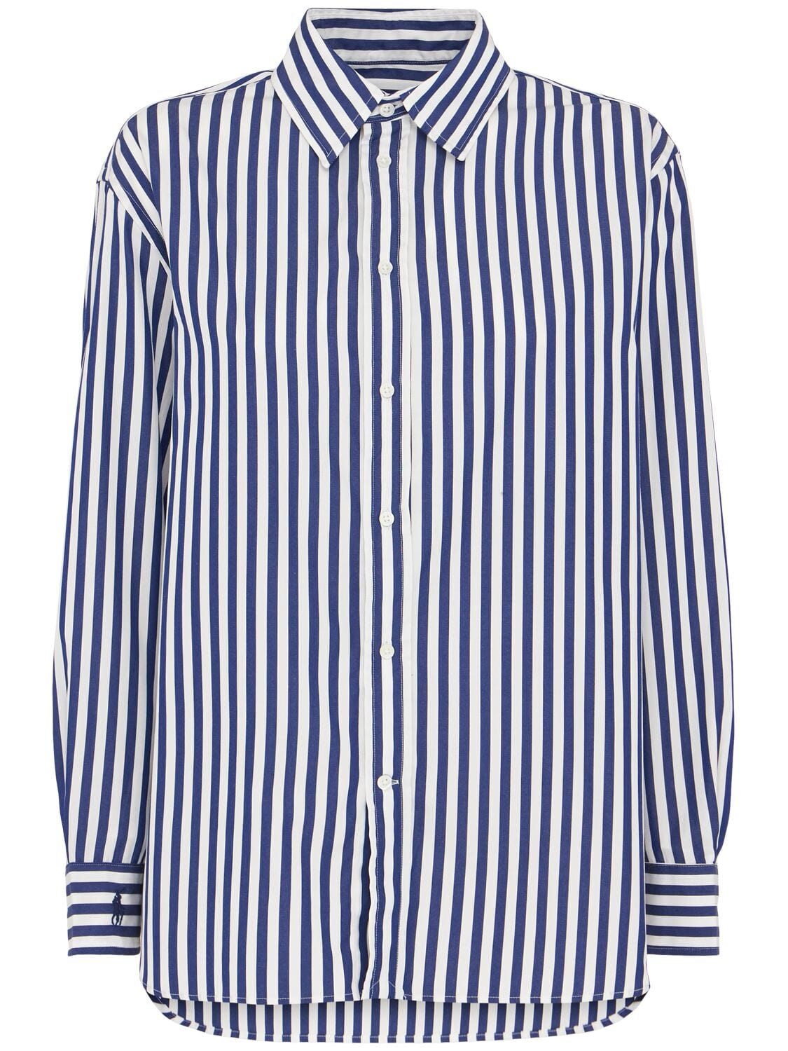 Striped Cotton Poplin Shirt