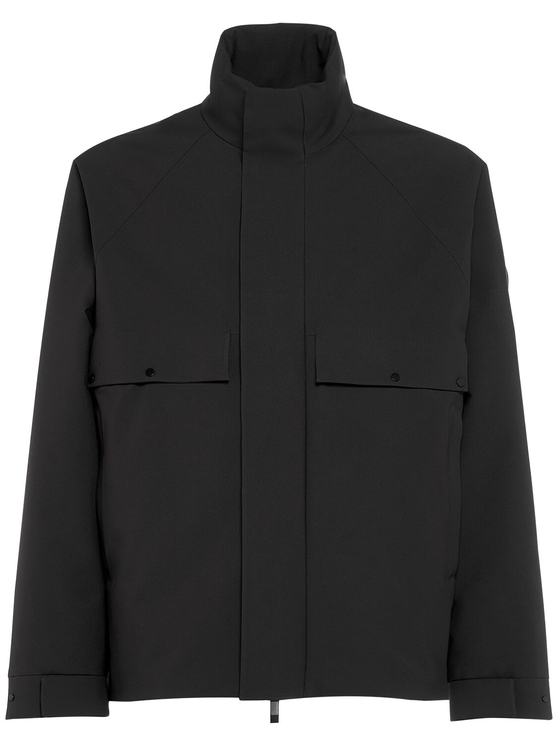Moncler Egoutelles Tech Down Jacket In Black